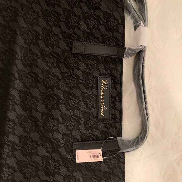 Victoria’s Secret Black Floral Lace Tote - Picture 4 of 5